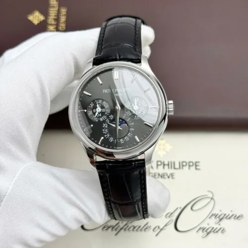 Patek Philippe Grand Complications 5327 Gray Dial Leather Strap 40mm